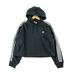 Second life - Bluza z kapturem damska Adidas Originals - Stan bardzo dobry. Czarne bluzy damskie Adidas, l, bez wzorów, z materiału, z kapturem, na fitness i siłownię. Za 127.76 zł.