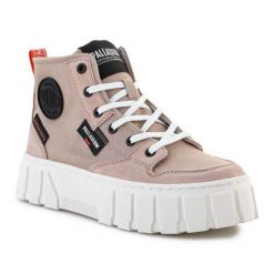 Buty Palladium Pallatower Hi W 98573-662-M beżowy. Brązowe obuwie sportowe damskie bez wzorów, z gumy. Za 718.43 zł.