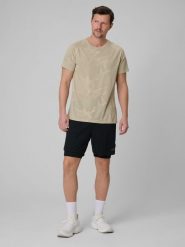 4F Spodenki treningowe szybkoschnące męskie - czarne M. Czarne krótkie spodenki sportowe męskie 4f, m, bez wzorów, na fitness i siłownię. Za 169.99 zł.