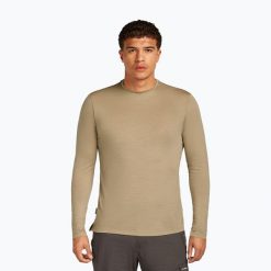 Longsleeve trekkingowy męski icebreaker Merino 125 Cool-Lite Sphere III Tee. Brązowe bluzki z długim rękawem męskie Icebreaker, m, bez wzorów, bez kołnierzyka. Za 329.99 zł.