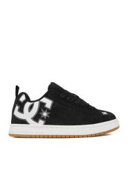 DC Shoes Sneakersy CEO-V5-10116K-CH Czarny. Czarne trampki i tenisówki chłopięce DC Shoes, bez wzorów, ze skóry, bez zapięcia. Za 199.99 zł.