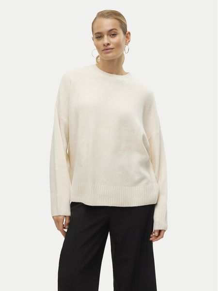 Vero Moda Sweter Boom 10320463 Écru Loose Fit. Swetry damskie Vero Moda, xl, bez wzorów, z syntetyku, bez kołnierzyka, bez ramiączek, bez kaptura. Za 99.99 zł.