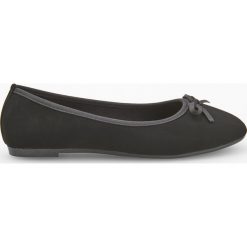 Baleriny z kokardką - Czarny. Baleriny damskie marki Superfit. Za 24.99 zł.