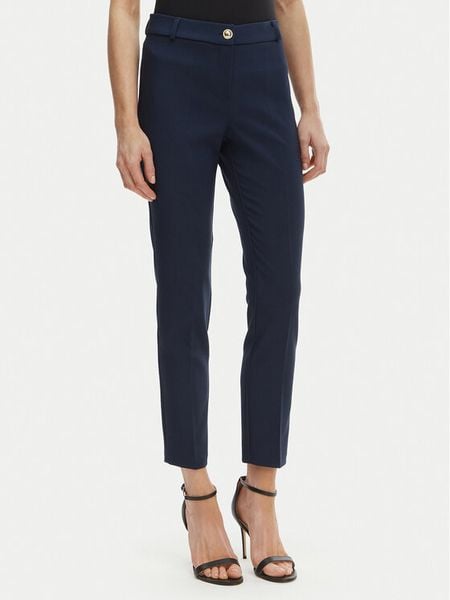 Rinascimento Spodnie materiałowe CFC0128650003 Granatowy Regular Fit. Niebieskie spodnie materiałowe damskie Rinascimento, xl, bez wzorów, z materiału. Za 261.99 zł.