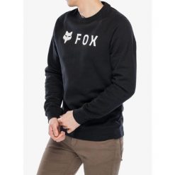 Bluza męska Fox Absolute Fleece Crew. Czarne bluzy męskie FOX, l, bez wzorów, bez kaptura. Za 245.99 zł.