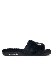 Lacoste Kapcie 52CFA0003 Czarny. Czarne kapcie damskie Lacoste, bez wzorów, z materiału. Za 374.99 zł.