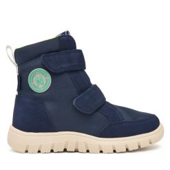 Śniegowce Naturino. Niebieskie trampki i tenisówki chłopięce Naturino, bez wzorów, bez zapięcia. Za 444.99 zł.