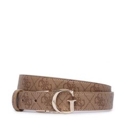 Pasek Guess. Brązowe paski damskie Guess, z aplikacjami. Za 194.99 zł.