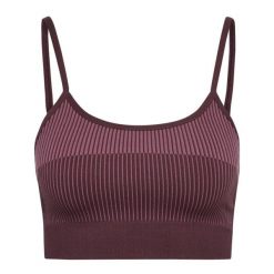 Biustonosz podtrzymujący dla kobiet Hummel Low. Brązowe biustonosze Hummel, bez wzorów. Za 157.50 zł.