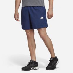 Spodenki fitness cardio męskie ADIDAS. Krótkie spodenki sportowe męskie Adidas, m, bez wzorów, z materiału, na fitness i siłownię. Za 99.99 zł.