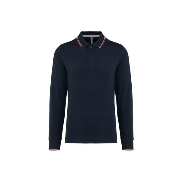 Koszulka polo pique z długim rękawem Kariban. Czerwone bluzki z długim rękawem męskie KARIBAN, m, bez wzorów, eleganckie, bez ramiączek. Za 151.50 zł.