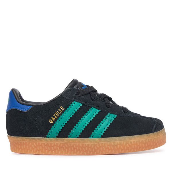 Sneakersy adidas. Czarne trampki i tenisówki chłopięce Adidas, bez wzorów, bez zapięcia. Za 233.99 zł.