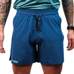 Szorty Oxsitis X-train. Niebieskie krótkie spodenki sportowe męskie OXSITIS, m, bez wzorów, z materiału, na fitness i siłownię. Za 293.50 zł.