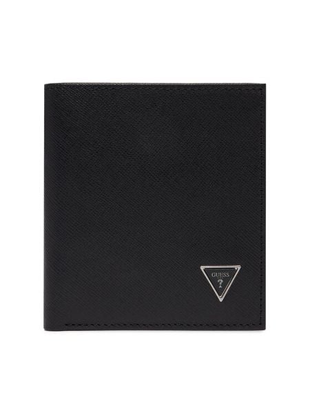 Guess Zestaw portfel i brelok GFBOXM P6101 Czarny. Czarne portfele męskie Guess, z aplikacjami, ze skóry. Za 299.99 zł.