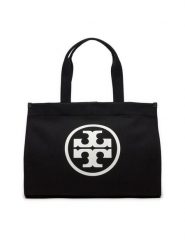 Tory Burch Torebka Ella 148792 Czarny. Czarne torebki do ręki damskie Tory Burch, bez wzorów, z materiału, bez dodatków. Za 869.99 zł.