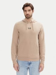 EA7 Emporio Armani Bluza 8NPM32 PJVRZ U6155 Beżowy Regular Fit. Brązowe bluzy męskie EA7 Emporio Armani, m, bez wzorów, z bawełny, bez kaptura. Za 239.99 zł.