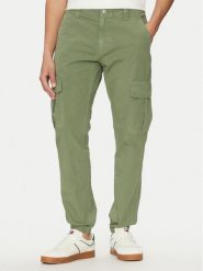 Tommy Jeans Joggery Ryan DM0DM20284 Zielony Regular Fit. Zielone spodnie materiałowe męskie Tommy Jeans, m, bez wzorów, z bawełny. Za 309.99 zł.