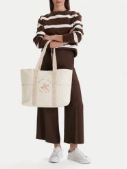 Beverly Hills Polo Club Torebka CWBEO-BHPC-L-018-09 Beżowy. Brązowe torebki do ręki damskie Beverly Hills Polo Club, bez wzorów, z materiału, bez dodatków. Za 129.99 zł.