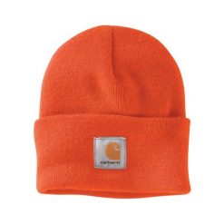 Czapka zimowa Carhartt Acrylic Watch Hat. Brązowe czapki i kapelusze damskie Carhartt, na zimę, bez wzorów, sportowe. Za 82.00 zł.
