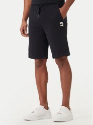 KARL LAGERFELD Szorty sportowe 705019 562900 Granatowy Regular Fit. Niebieskie krótkie spodenki sportowe męskie KARL LAGERFELD, l, bez wzorów, z bawełny. Za 589.99 zł.