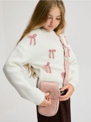 Mała torebka z imitacji skóry - brudny róż. Czerwone torby i plecaki dziecięce Reserved, ze skóry, małe. W wyprzedaży za 32.99 zł.
