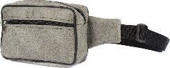 Beltimore Męska saszetka biodrówka nerka na pas regulowana skóra eko szara F48. Szare saszetki męskie Beltimore, ze skóry. Za 45.00 zł.