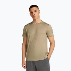 Koszulka trekkingowa męska icebreaker Merino 150 Tech Lite III. Brązowe koszulki sportowe męskie Icebreaker, m, bez wzorów, bez kołnierzyka, bez ramiączek, trekkingowe. Za 279.99 zł.