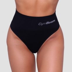 Figi damskie brazylijskie bezszwowe czarne 2Pack. Czarne figi damskie GYMBEAM, xl, bez wzorów, z elastanu. Za 55.90 zł.