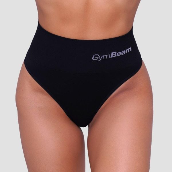 Figi damskie brazylijskie bezszwowe 2Pack. Czarne figi damskie GYMBEAM, m, bez wzorów, z elastanu. Za 53.90 zł.