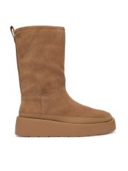 Calvin Klein Śniegowce Flatform Mid Boot Suede Wl HW0HW03181 Beżowy. Brązowe śniegowce i trapery damskie Calvin Klein, ze skóry. Za 749.99 zł.