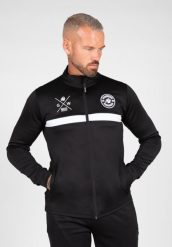 Vernon Kurtka dresowa - Czarny. Czarne kurtki męskie GORILLA WEAR, m, bez wzorów, z dresówki, bez kaptura. Za 320.00 zł.