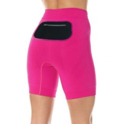 Spodnie do biegania 1/2 z czarną kieszenią damskie Brubeck RUNNING FORCE. Czarne legginsy damskie Brubeck, bez wzorów, z elastanu, do biegania. Za 106.24 zł.