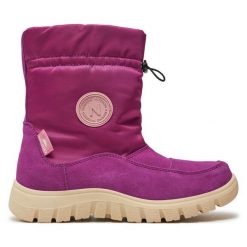 Śniegowce Naturino. Czerwone śniegowce dziewczęce Naturino, bez zapięcia. Za 419.99 zł.