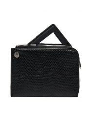 Calvin Klein Jeans Portfel Sculpted Wallet Square Mirror K60K611563 Czarny. Czarne portfele damskie Calvin Klein Jeans, bez wzorów, z jeansu. Za 229.99 zł.