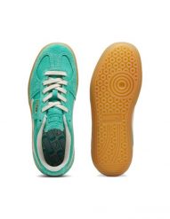 PUMA BUTY PALERMO VINTAGE 39684105. Zielone obuwie sportowe damskie Puma, bez wzorów, z materiału, do piłki nożnej. Za 399.00 zł.