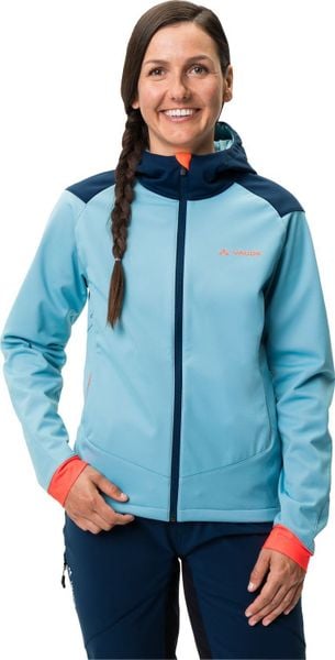 Vaude Kurtka wodoodporna sportowa damska Vaude Qimsa - niebieska 38. Niebieskie kurtki damskie Vaude, bez wzorów, bez kaptura. Za 343.85 zł.