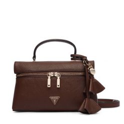 Torebka Guess. Brązowe torebki do ręki damskie Guess, z aplikacjami, bez dodatków. Za 544.99 zł.