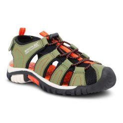 Sandały turystyczne dla dzieci Regatta Westshore. Zielone sandały chłopięce Regatta, bez zapięcia. Za 164.64 zł.