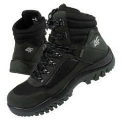 Buty trekkingowe 4F OBMH253 22S czarne. Czarne trekkingi męskie za kostkę, trekkingowe. Za 588.17 zł.