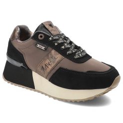 Brązowe Sneakersy Anekke Modne Obuwie Damskie Na Platformie. Czarne półbuty damskie Anekke, bez wzorów, z materiału, bez obcasa, na platformie, bez zapięcia. Za 399.00 zł.