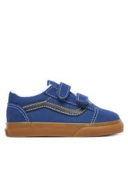 Vans Tenisówki Old Skool V VN000VB25TU1 Granatowy. Niebieskie buty sportowe chłopięce Vans, bez wzorów, z materiału, bez zapięcia, tenisowe. Za 199.99 zł.