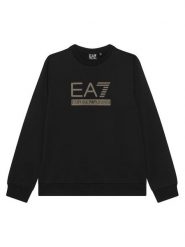 EA7 Emporio Armani Bluza 7B000352 AF13512 UC001 Czarny Regular Fit. Czarne bluzy dla chłopców EA7 Emporio Armani, bez wzorów, z bawełny, bez ramiączek, bez kaptura. Za 299.99 zł.