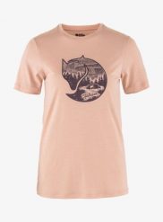 Koszulka merino damska Fjallraven Abisko Wool Fox. Czerwone t-shirty damskie Fjällräven, s, bez wzorów, z materiału, bez kołnierzyka. Za 333.29 zł.