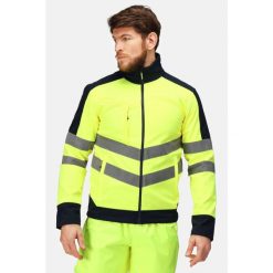 Softshell roboczy męski Hi-s Pro 3-Layer. Brązowe kurtki męskie Regatta, m, bez wzorów, z softshellu, biznesowe, bez kaptura. W wyprzedaży za 349.99 zł.