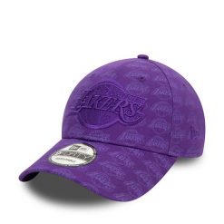 Czapka z daszkiem New Era. Fioletowe czapki i kapelusze damskie New Era, bez wzorów. Za 99.99 zł.