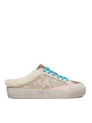 Eva Minge Klapki NARI-25/502 Złoty. Żółte klapki damskie Eva Minge, bez wzorów, z syntetyku, bez obcasa. Za 379.99 zł.