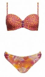 Strój kąpielowy damski dwuczęściowy kostium plażę basen Self Paradise. Brązowe bikini damskie SELF HEAT, s, z aplikacjami. Za 170.99 zł.