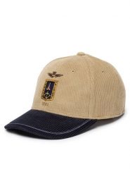 Aeronautica Militare Czapka z daszkiem 262HA1261UCT04388 Beżowy. Brązowe rękawiczki męskie Aeronautica Militare, bez wzorów, z bawełny. Za 239.99 zł.