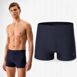 KĄPIELÓWKI MĘSKIE 4F BASEN PLAŻA BOKSERKI SPODENKI USWTM027 3XL. Niebieskie kąpielówki męskie 4f, m, bez wzorów, z materiału, do pływania. Za 50.33 zł.