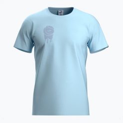 Koszulka tenisowa męska Joma Challenge. Niebieskie koszulki sportowe męskie Joma, l, bez wzorów, z bawełny, bez kołnierzyka, bez ramiączek, na fitness i siłownię. Za 87.99 zł.